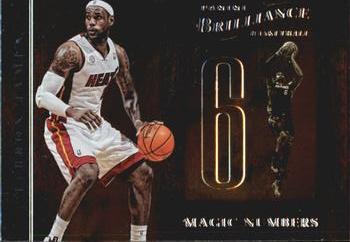 2012-13 Panini Brilliance - Magic Numbers #12 LeBron James Front