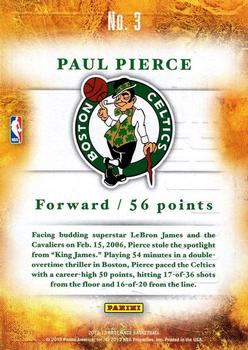 2012-13 Panini Brilliance - Scorers Inc. #3 Paul Pierce Back