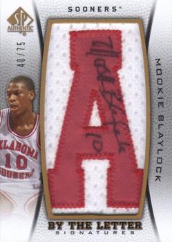 2012-13 SP Authentic - By the Letter #BL-MB Mookie Blaylock Front
