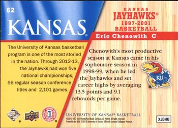 2013 Upper Deck University of Kansas #62 Eric Chenowith Back