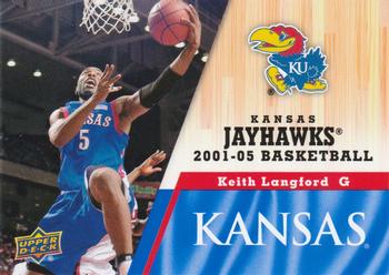 2013 Upper Deck University of Kansas #70 Keith Langford Front
