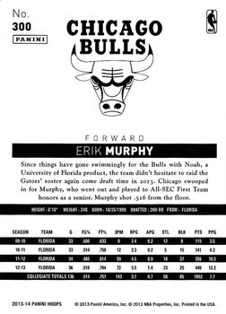 2013-14 Hoops #300 Erik Murphy Back