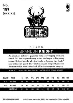 2013-14 Hoops #159 Brandon Knight Back