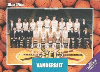 1990 Star Pics #20 Vanderbilt Team Front
