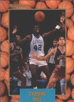 1990 Star Pics - Medallion #38 Tyrone Hill Front