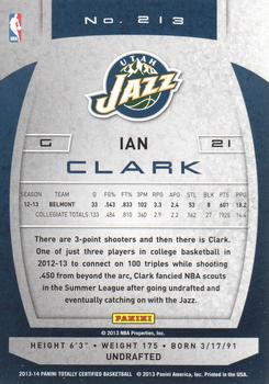 2013-14 Panini Totally Certified #213 Ian Clark Back