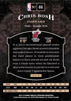 2013-14 Panini Timeless Treasures #66 Chris Bosh Back
