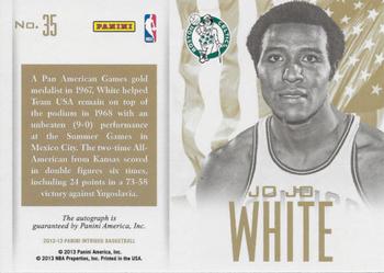 2012-13 Panini Intrigue - Red White and Blue Autographs Gold #35 Jo Jo White Back
