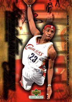 2004 Upper Deck Collectibles LeBron James Freshman Season #10 LeBron James Front