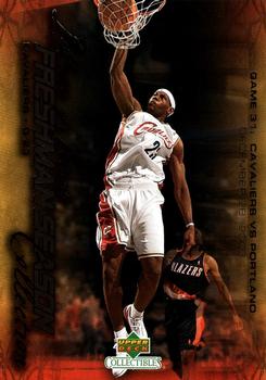 2004 Upper Deck Collectibles LeBron James Freshman Season #32 LeBron James Front