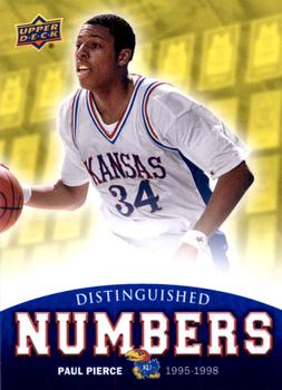 2013 Upper Deck University of Kansas - Distinguished Numbers #DN-12 Paul Pierce Front