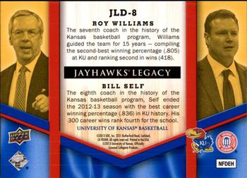 2013 Upper Deck University of Kansas - Jayhawks Legacy Duos #JLD-8 Bill Self / Roy Williams Back