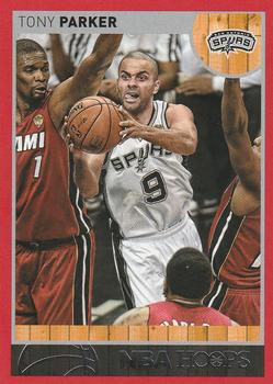 2013-14 Hoops - Red #60 Tony Parker Front