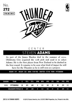 2013-14 Hoops - Red #272 Steven Adams Back