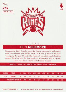 2013-14 Hoops - Red Back #267 Ben McLemore Back