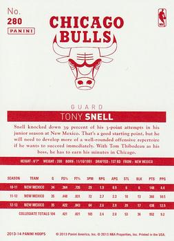 2013-14 Hoops - Red Back #280 Tony Snell Back