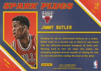 2013-14 Hoops - Spark Plugs #12 Jimmy Butler Back