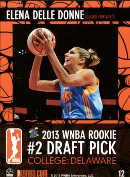 2013 Rittenhouse WNBA #12 Elena Delle Donne Back