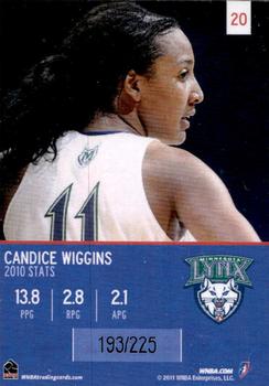 2011 Rittenhouse WNBA #20 Candice Wiggins Back