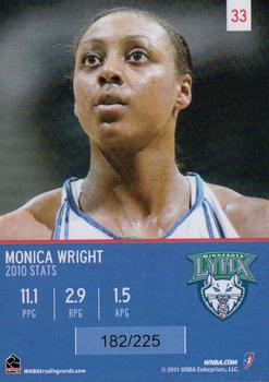 2011 Rittenhouse WNBA #33 Monica Wright Back