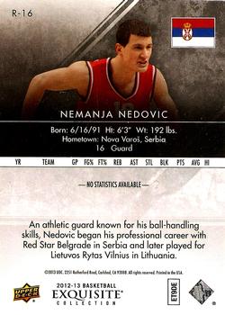 2012-13 Upper Deck Exquisite - 2013-14 Rookies #R16 Nemanja Nedovic Back