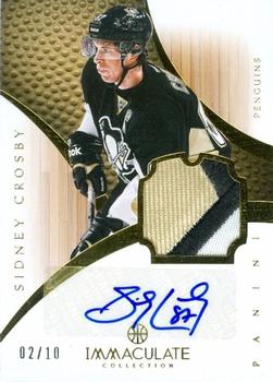 2012-13 Panini Immaculate Collection - Rookie Autographed Patches Sports Variations #134 Sidney Crosby Front