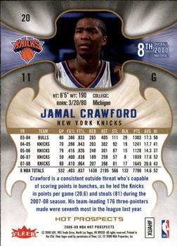 2008-09 Fleer Hot Prospects #20 Jamal Crawford Back