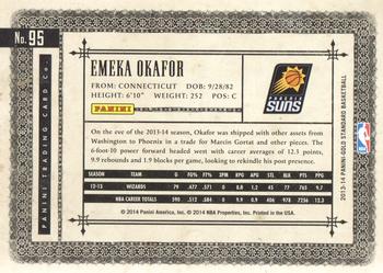 2013-14 Panini Gold Standard #95 Emeka Okafor Back