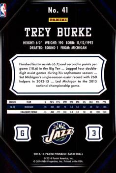 2013-14 Pinnacle #41 Trey Burke Back