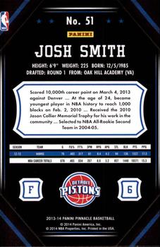 2013-14 Pinnacle #51 Josh Smith Back