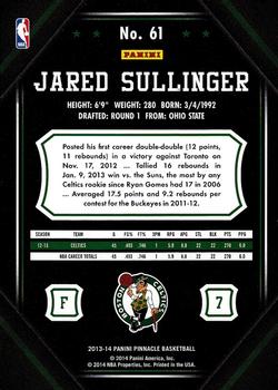 2013-14 Pinnacle #61 Jared Sullinger Back