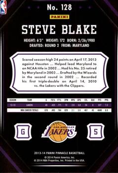 2013-14 Pinnacle #128 Steve Blake Back