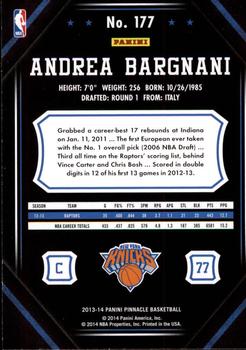 2013-14 Pinnacle #177 Andrea Bargnani Back