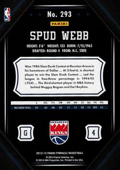 2013-14 Pinnacle #293 Spud Webb Back