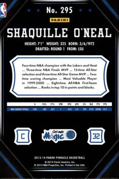 2013-14 Pinnacle #295 Shaquille O'Neal Back
