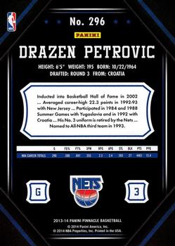 2013-14 Pinnacle #296 Drazen Petrovic Back