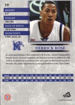2008 Press Pass #29 Derrick Rose Back