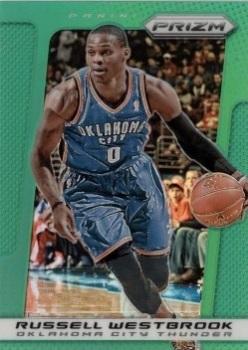 2013-14 Panini Prizm - Prizms Green #105 Russell Westbrook Front