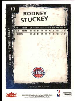 2008-09 Fleer #13 Rodney Stuckey Back