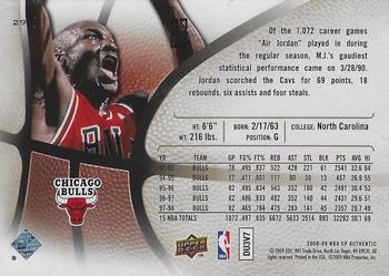 2008-09 SP Authentic #29 Michael Jordan Back