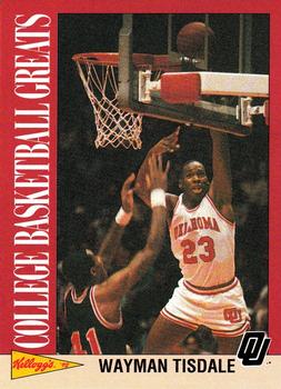 1992 Kellogg's Raisin Bran College Basketball Greats #3 Wayman Tisdale Front