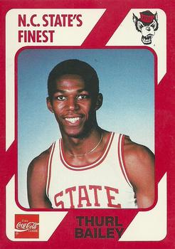 1989 Collegiate Collection North Carolina State's Finest #12 Thurl Bailey Front