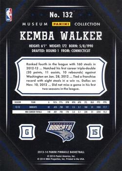 2013-14 Pinnacle - Museum Collection #132 Kemba Walker Back