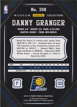 2013-14 Pinnacle - Museum Collection #208 Danny Granger Back