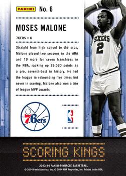 2013-14 Pinnacle - Scoring Kings #6 Moses Malone Back