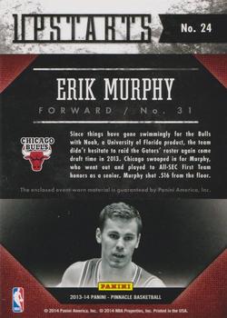 2013-14 Pinnacle - Upstarts Jerseys #24 Erik Murphy Back