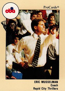 1989-90 ProCards CBA #37 Eric Musselman Front