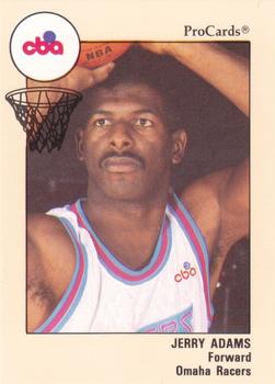 1989-90 ProCards CBA #71 Jerry Adams Front