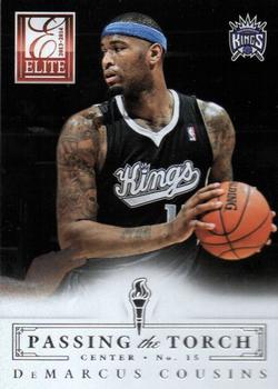 2013-14 Panini Elite - Passing The Torch #19 DeMarcus Cousins / Vlade Divac Front