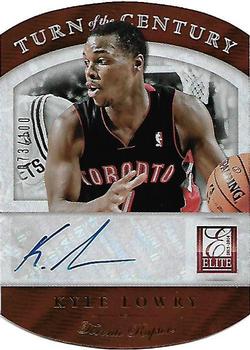 2013-14 Panini Elite - Turn of the Century Autographs #82 Kyle Lowry Front